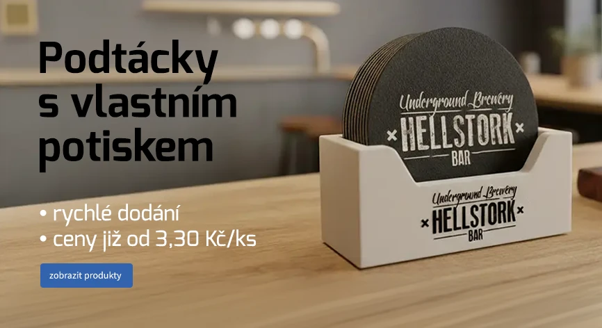 Originálne podpivníky s potlačou - UŽ OD 0,20 €/ kus